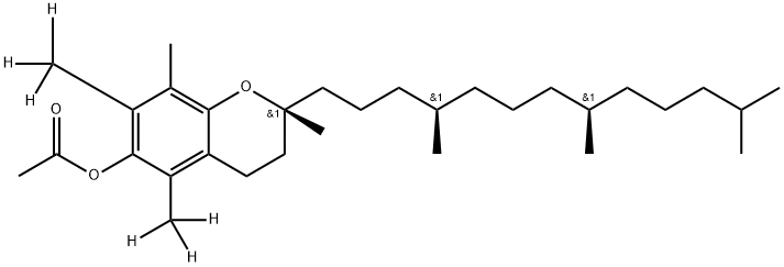 Tokoferol-d6 Acetate Struktur