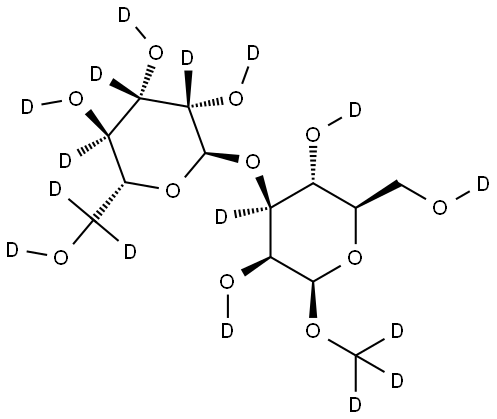 deuterated methyl beta-mannobioside Struktur