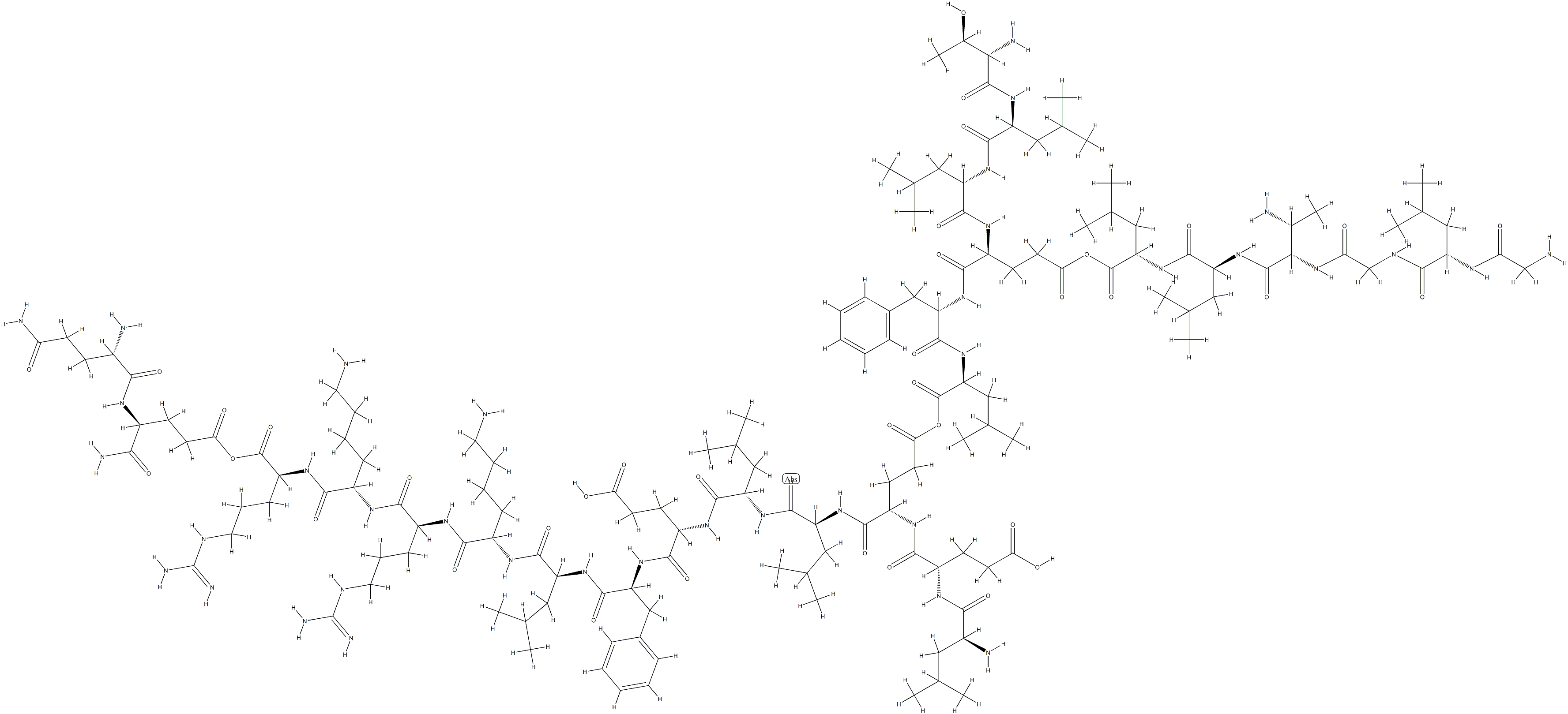 helical erythrocyte lysing peptide Struktur