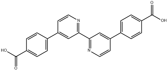 4,4'-(2,2'-Bipyridine-4,4'-diyl)dibenzoic acid Struktur