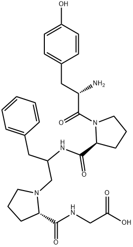 tyrosyl-prolyl-psi(methylamino)phenylalanyl-prolyl-glycine Struktur