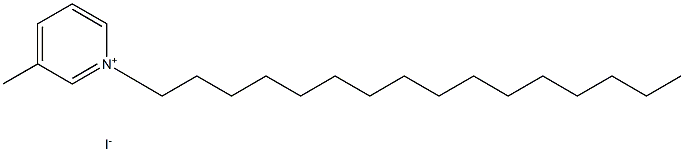 Pyridinium, 1-hexadecyl-3-methyl-, iodide (1:1) Struktur