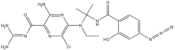 5-(N-2'-(4''-azidosalicylamidino)ethyl-N'-isopropyl)amiloride Struktur