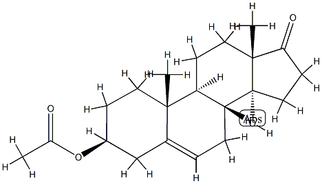 3β-Acetyloxy-14-hydroxyandrost-5-en-17-one Struktur