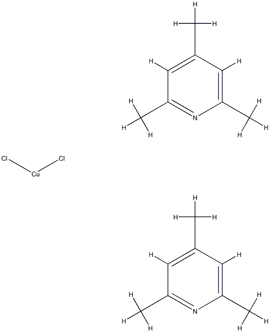 bis(2,4,6-trimethylpyridinio)dichlorocuprate(II) Struktur