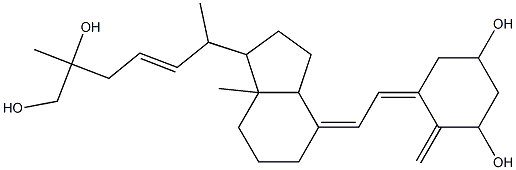 delta-22-1,25S,26-trihydroxyvitamin D3 Struktur