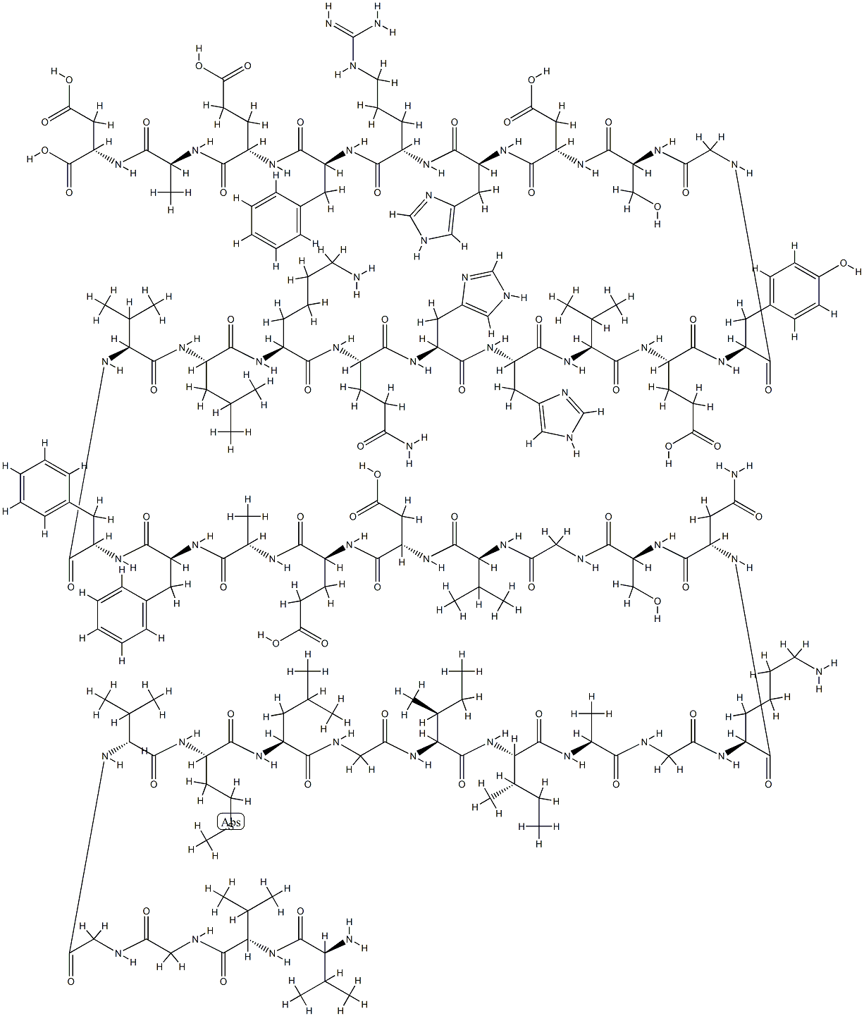 AMYLOID BETA-PROTEIN (40-1) Struktur