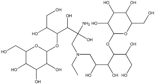 N,N-dilactitolethylenediamine Struktur