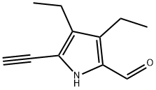 1H-Pyrrole-2-carboxaldehyde,3,4-diethyl-5-ethynyl-(9CI) Struktur