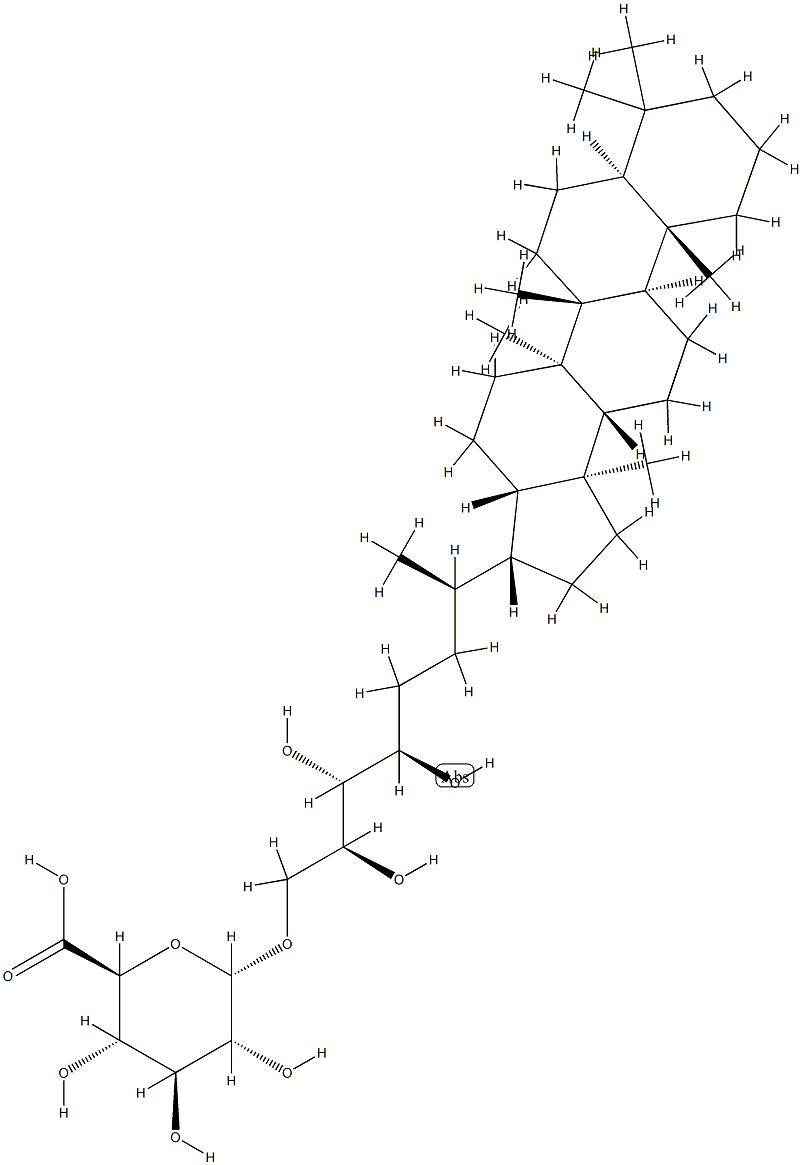 O-glucuronopyranosyl bacteriohopanetetrol Struktur