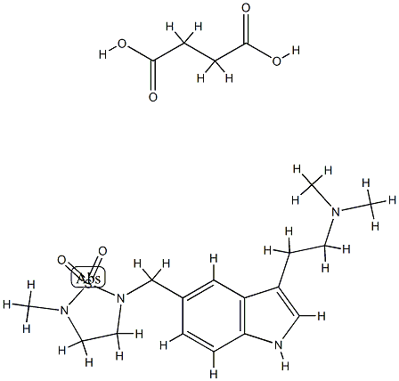 N,N-Dimethyl-5-[(5-methyl-1,1-dioxodo-1,2,5-thiadiazolidin-2-yl)methyl]-1H-indole-3-ethanaminesuccinate Struktur