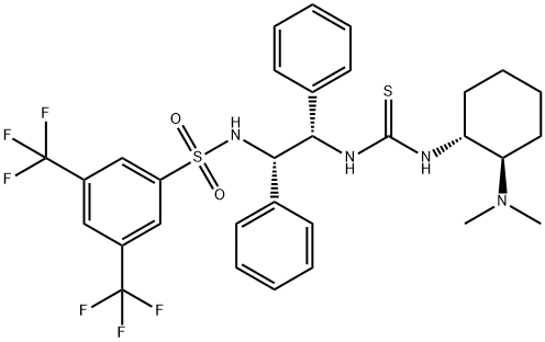 N-[(1S,2S)-2-[[[[(1R,2R)-2-(diMethylaMino)cyclohexyl]aMino]thioxoMethyl]aMino]-1,2-diphenylet Struktur