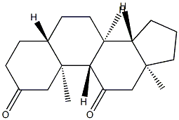 5α-Androstane-2,11-dione Struktur