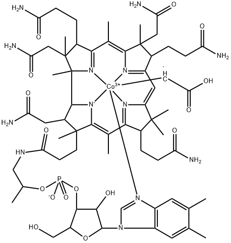 Co-(carboxymethyl)cobalamin Struktur