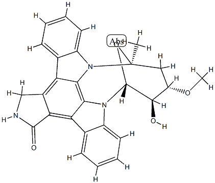 4'-demethylamino-4'-hydroxy-3'-epistaurosporine Struktur