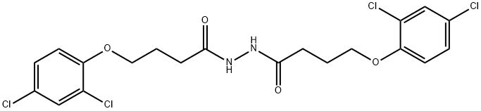 4-(2,4-dichlorophenoxy)-N'-[4-(2,4-dichlorophenoxy)butanoyl]butanohydrazide (non-preferred name) Struktur