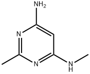 Pyrimidine, 4-amino-2-methyl-6-(methylamino)- (6CI,8CI) Struktur