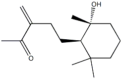 7-hydroxy-6,11-cyclofarnes-3(15)-en-2-one Struktur