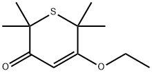 2H-Thiopyran-3(6H)-one,5-ethoxy-2,2,6,6-tetramethyl-(9CI) Struktur