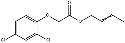 2-Butenyl=(2,4-dichlorophenoxy)acetate Struktur