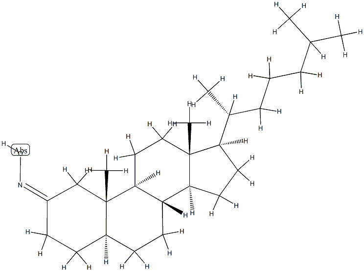 5α-Cholestan-2-one oxime Struktur