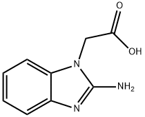 1H-Benzimidazole-1-aceticacid,2-amino-(9CI) Struktur