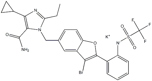 saprisartan potassium Structure