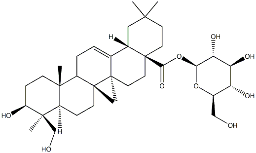 28-O-glucopyranosylepiederagenin Struktur