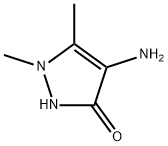 3H-Pyrazol-3-one,4-amino-1,2-dihydro-1,5-dimethyl-(9CI) Struktur