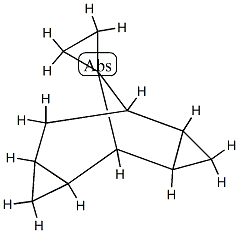 Spiro[cyclopropane-1,10-tetracyclo[4.3.1.02,4.07,9]decane], (1-alpha-,2-ba-,4-ba-,6-alpha-,7-ba-,9-ba-)- (9CI) Struktur