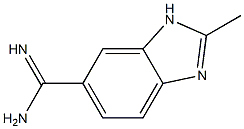 1H-Benzimidazole-5-carboximidamide,2-methyl-(9CI) Struktur