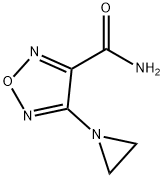 1,2,5-Oxadiazole-3-carboxamide,4-(1-aziridinyl)-(9CI) Struktur