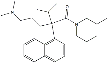 α-[3-(Dimethylamino)propyl]-N,N-dipropyl-α-isopropyl-1-naphthaleneacetamide Struktur