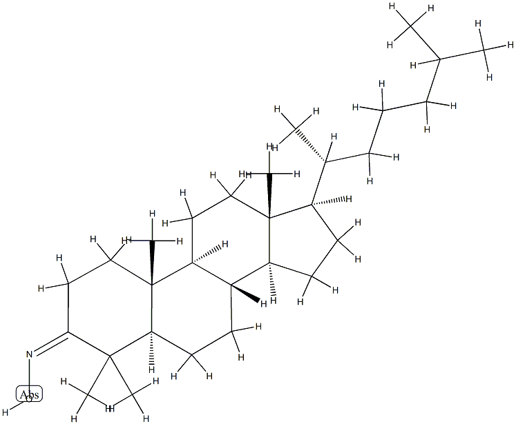 4,4-Dimethyl-5α-cholestan-3-one oxime Struktur