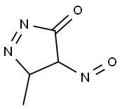 3H-Pyrazol-3-one,4,5-dihydro-5-methyl-4-nitroso-(9CI) Struktur