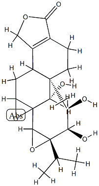 13,14-epoxide-9,11,12-trihydroxytriptolide Struktur