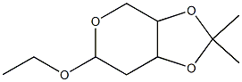 ba-erythro-Pentopyranoside, ethyl 2-deoxy-3,4-O-(1-methylethylidene)- (9CI) Struktur