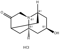 Hexahydro-8-hydroxy-2,6-Methano-2H-quinolizin-3(4H)-one Hydrochloride Salt Struktur