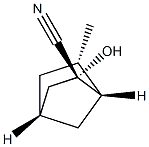 Bicyclo[2.2.1]heptane-2-carbonitrile, 2-hydroxy-6-methyl-, (2-endo,6-exo)- (9CI) Struktur