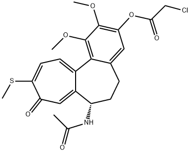 3-chloroacetyl-3-demethylthiocolchicine Struktur