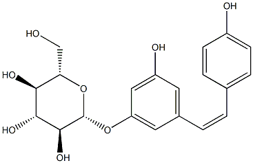 cis-Polydatin 〔cis-Piceid〕 Struktur