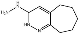 3-hydrazinocyclopheptyl(1,2-c)pyridazine Struktur