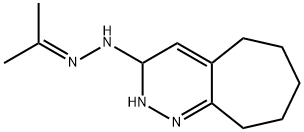 3-(N(1)-(isopropylidene))hydrazinocycloheptyl(1,2-c)pyridazine Struktur