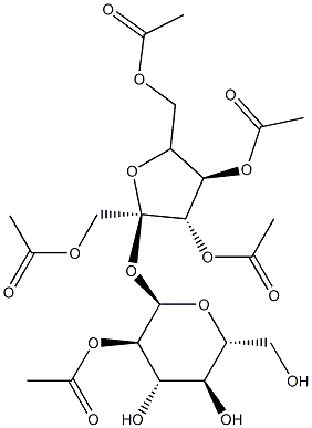 2,1',3',4',6'-penta-O-acetylsucrose Struktur