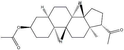 3α-Acetyloxy-5α-pregnan-20-one Struktur