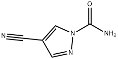 1H-Pyrazole-1-carboxamide,4-cyano-(9CI) Struktur