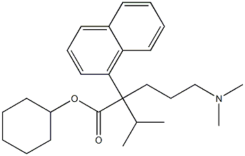 α-[3-(Dimethylamino)propyl]-α-isopropyl-1-naphthaleneacetic acid cyclohexyl ester Struktur