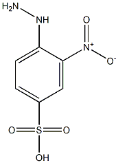 4-hydrazinyl-3-nitrobenzenesulfonic acid Struktur