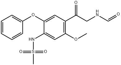 MethanesulfonaMide, N-[4-[2-(forMylaMino)acetyl]-5-Methoxy-2-phenoxyphenyl]- Struktur