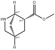 2-Azabicyclo[2.2.1]heptane-6-carboxylicacid,methylester,(1R,4R,6R)-rel- Struktur